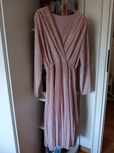 Plisseekleid altrosa