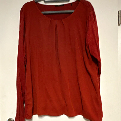 Zero damen bluse rot viskose - bluse,
