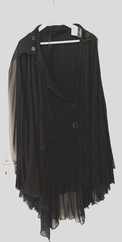 Chanel vintage plissee kleid - chanel,