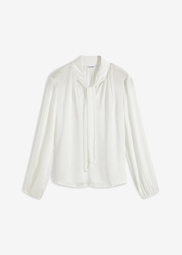 Chiffon bluse mit - schluppe, gr
