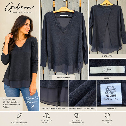 Gibson damen pullover m - damen,