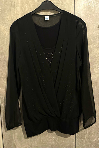 Damen bluse schwarz 40 - damen, gr.