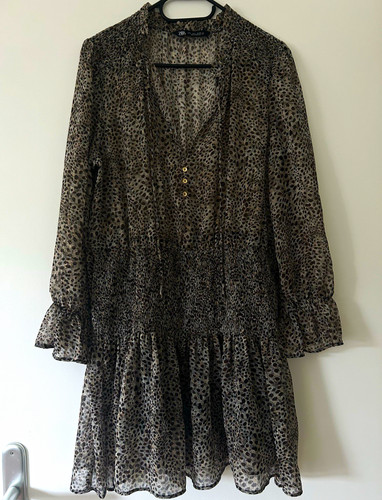 Zara damen kleid s chiffon - kleid,