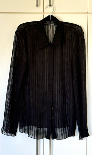 Damen chiffon bluse schwarz - damen,