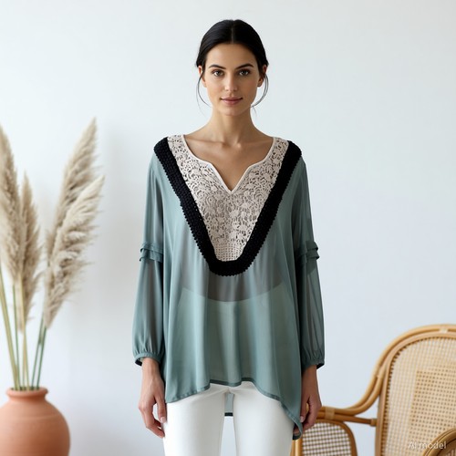 Boho peasant longshirt - boho,
