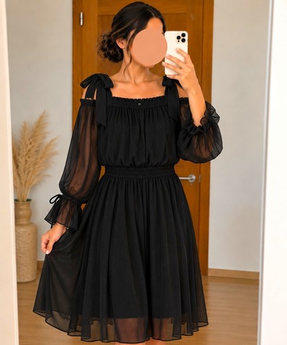Sienna damen chiffon kleid - sienna,