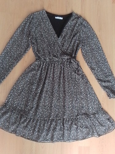 Damen kleid volant - volant, schleife
