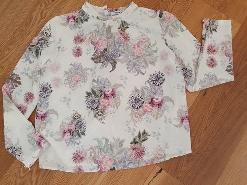 Bluse langarm chiffon - bluse,