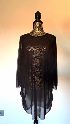 Damen tunika bluse chiffon - damen,