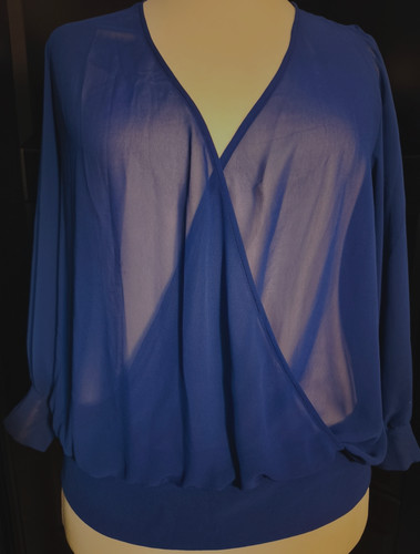 Damen chiffon bluse - gr., l