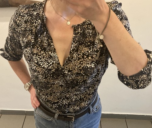 Getupferte bluse von esprit - getupferte,