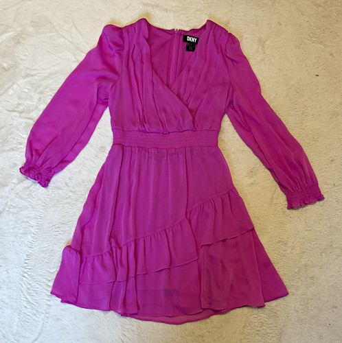 Dkny wickelkleid lila kurz - lila,