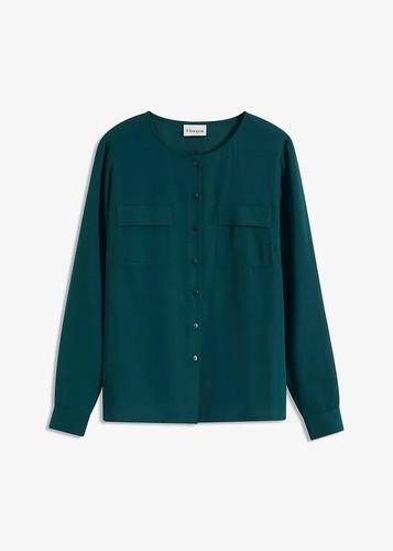 Chiffon langarmshirt 46 - chiffon,