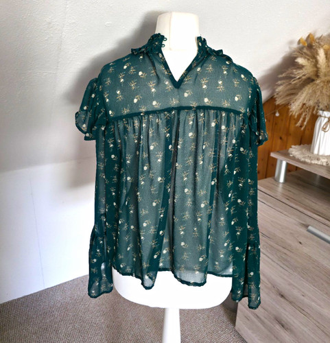 Zara damen chiffon bluse - zara,