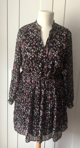 Gemustertes plisseekleid - gemustertes,