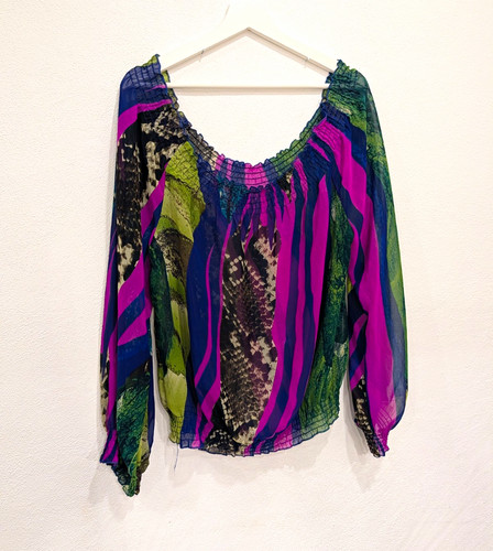 Damen bluse s mehrfarbig - damen, gr.